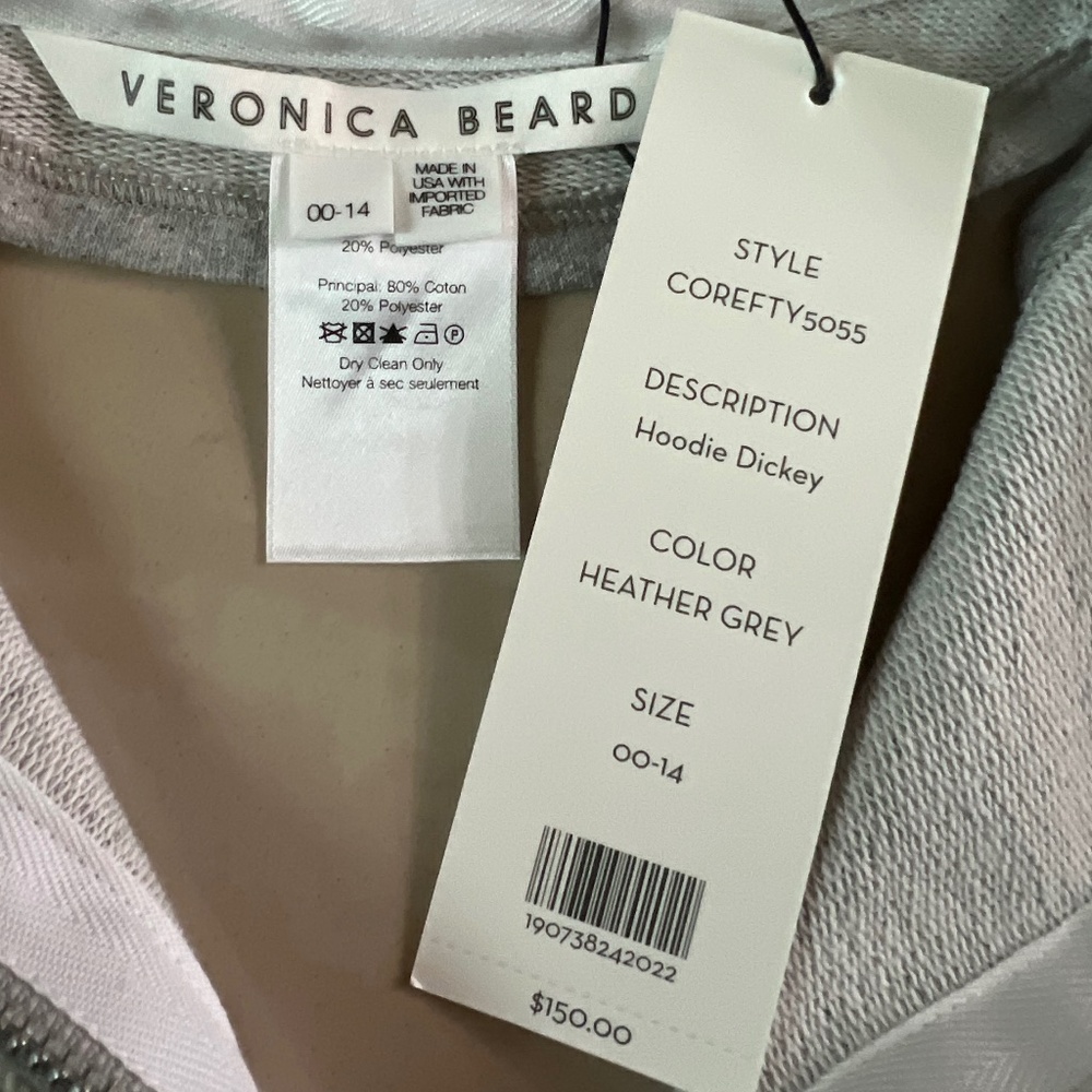 2811 Veronica Beard Pyle Dickey Jacket, Cashmere Hoodie & Hoodie Dickey size 2 - Picture 8 of 16